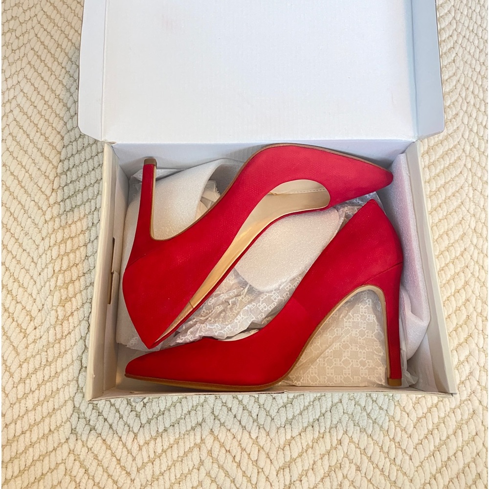 Banana Republic red suede heels